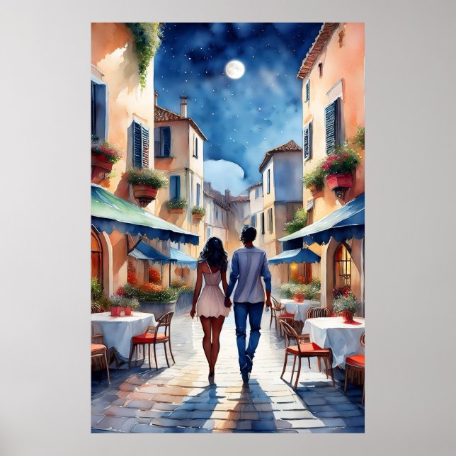 Romantisches Couple Poster (Vorne)