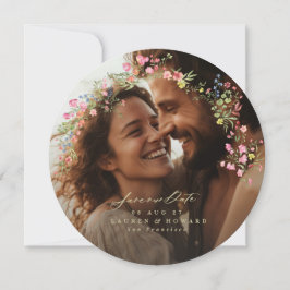 romantisches Dainty-Blumenbogen Frühjahr Hochzeit  Save The Date