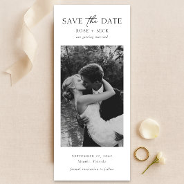 Romantisches Elegantes Modernes Minimales Lesezeic Save The Date