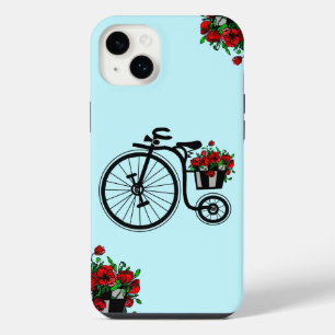 Romantisches Fahrrad mit Blumen iPhone Case Gesche 14 Plus Hülle