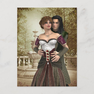 Romantisches Fantasy Couple Postkarte