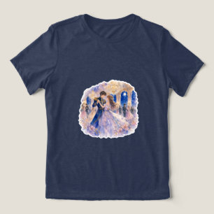 Romantisches Fantasy-Paar T-Shirt Tri-Blend Shirt