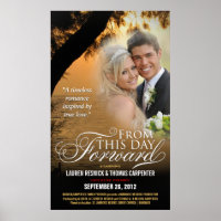 Romantisches Filmplakat für Hochzeitfotos