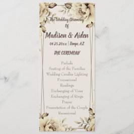 Romantisches Flat Program für rustikale Rose Programm