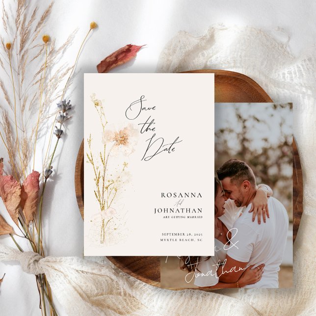 Romantisches Foto für Blume Save The Date (Von Creator hochgeladen)