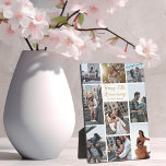 Romantisches Foto für kundenspezifische Anniversar Fotoplatte<br><div class="desc">Chic personalisierbare Collage-Plakette für Ihren Ehemann,  Ihre Ehefrau,  Ihre Freundin oder Ihren Freund zu Ihrem Jubiläum. Fügen Sie 9 Ihrer Lieblings-Beziehung,  Verlobung oder Hochzeit-Fotos hinzu und bestellen Sie als romantisches Geschenk für Ihren Partner. Ein wunderschönes personalisiertes Geschenk voller Erinnerungen.</div>
