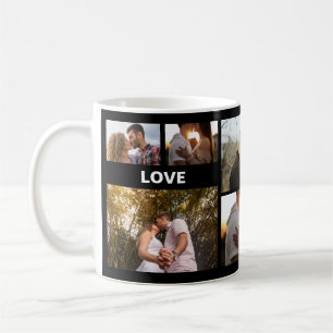 Romantisches Fotocollage-Geschenk für Paare Kaffeetasse