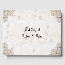 Romantisches Gästebuch für Rosen