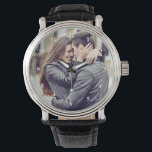 Romantisches Geschenk | Ihr persönliches Foto mit  Armbanduhr<br><div class="desc">Diese atemberaubende Uhr zeigt Ihr persönliches Foto,  für ein romantisches Geschenk,  das er schätzen wird. Es gibt auch eine Version in diesem Shop ohne die Zahlen.</div>