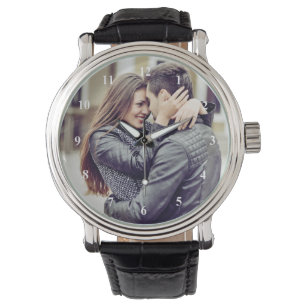Romantisches Geschenk   Ihr persönliches Foto mit  Armbanduhr