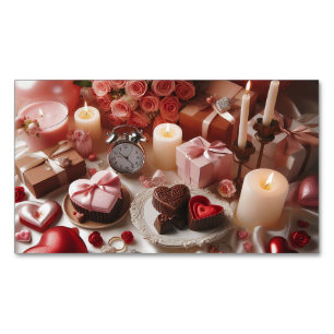Romantisches Geschenk-Themen-Magnet   Elegante Vis Magnetische Visitenkarte