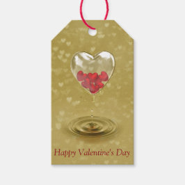 Romantisches Glasherzendesign Geschenkanhänger