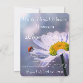 Romantisches Glück ladybug Brautparty Destiny Einladung