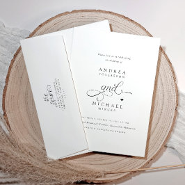 Romantisches Herz in einer Hochzeit Einladung