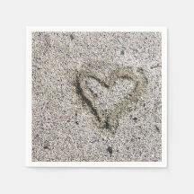 Romantisches Herz in Sand Foto