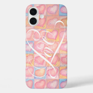 Romantisches HERZ Rosa LIEBE Kalligrafie Buchstabe title_seo2
