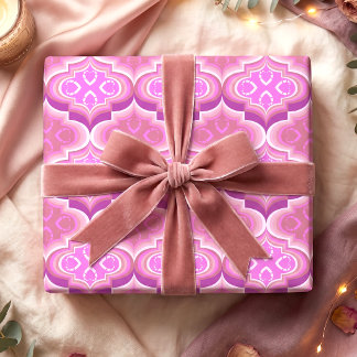 Romantisches Herz-Verpackungspapier in rosa Tönen Geschenkpapier Set
