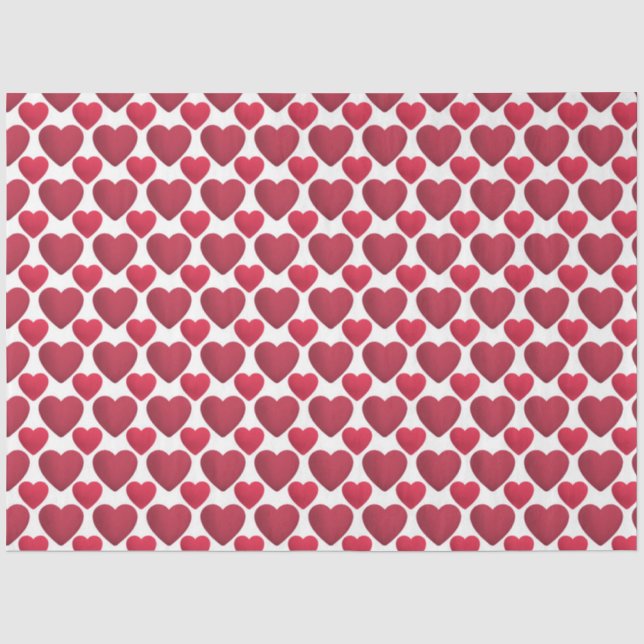 Romantisches Herzinfarktpapier Seidenpapier (Vorderseite)