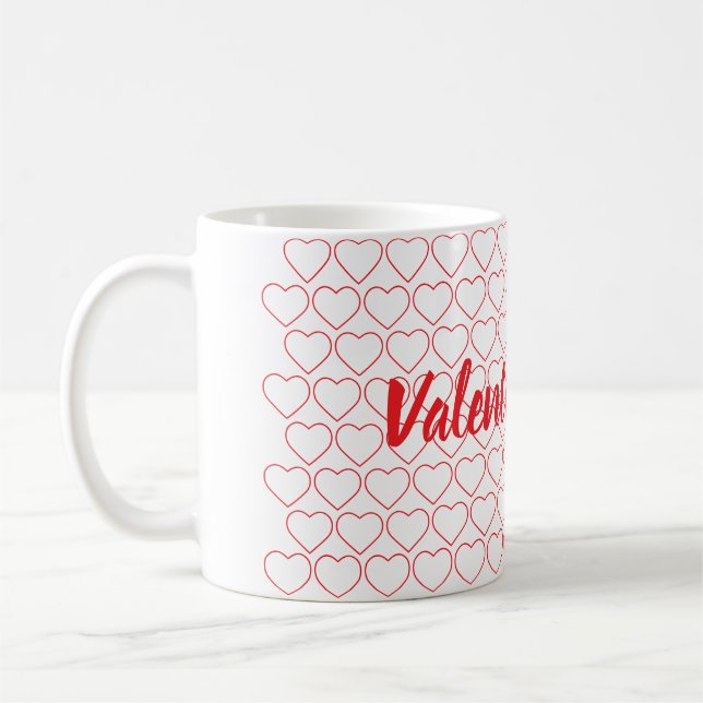 Romantisches Herztalent-Tagesdesign Kaffeetasse (Links)