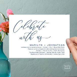 Romantisches Hochzeitsessen Party, Feiern Sie mit  Einladung