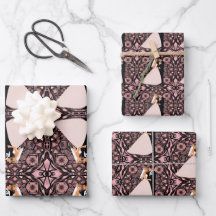 Romantisches Hochzeitspaar in Liebe auf rosa