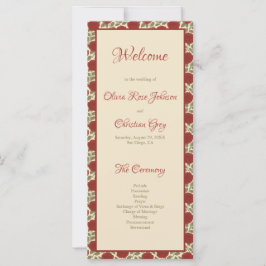 Romantisches Hochzeitsprogramm für Rote Rosen