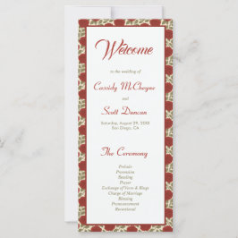 Romantisches Hochzeitsprogramm für Viktorianische 