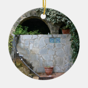 Romantisches Italien zweiseitige Zollverzierung Keramik Ornament
