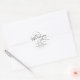 Romantisches Kalligrafie-Brautparty Vielen Dank Runder Aufkleber (Umschlag)