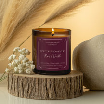 Romantisches Luxus-Liebesdesign - Velvet Kiss Kerz