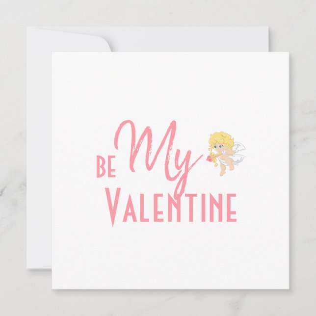 Romantisches Minimalistisches sei mein Valentine (Vorderseite)