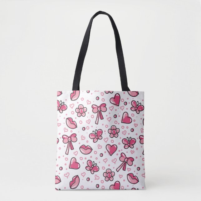 romantisches Muster Tasche (Vorderseite)