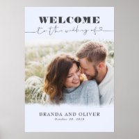 Romantisches Niedliches Foto Hochzeit Begrüßungsze