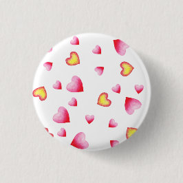 Romantisches Niedliches Rotes Herz Button