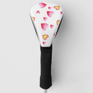 Romantisches Niedliches Rotes Herz Golf Headcover