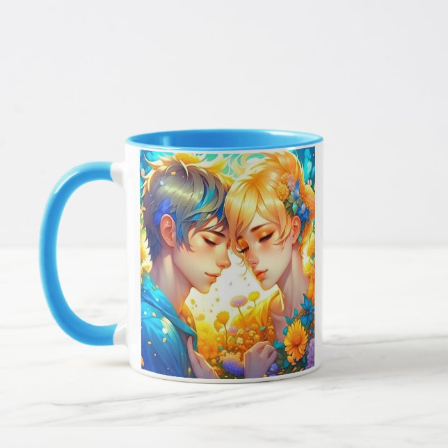 Romantisches Paar-Geschenk | Personalisierte Zeit Tasse (Links)