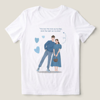 Romantisches Paar T-Shirt Tri-Blend Shirt