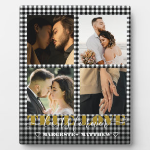 Romantisches Paar True Love 4 Foto & Zitat Fotoplatte