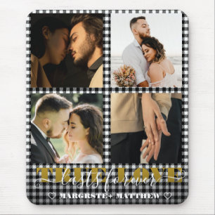 Romantisches Paar True Love 4 Foto & Zitat Mousepad
