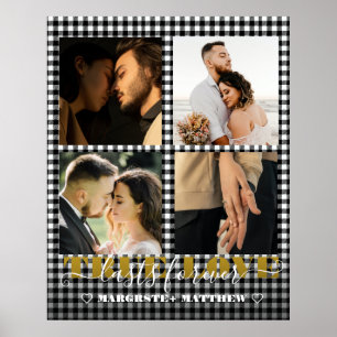 Romantisches Paar Wahre Liebe 4 Foto & Zitat Poster