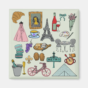 Romantisches Paris Magnet
