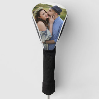 Romantisches personalisiertes Fotogeschenk für Paa Golf Headcover