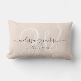 Romantisches Pillow mit Namen, Anfangsbuchstaben u Lendenkissen