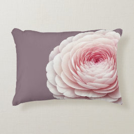 Romantisches rauchiges Mauve-Blumen-Wurfkissen Dekokissen