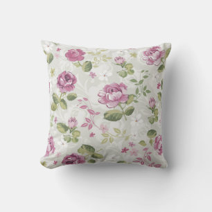 Romantisches rosa Blumen-Wurfkissen Kissen