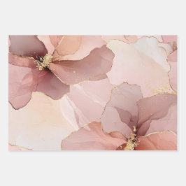 Romantisches Rosa Brautparty Geschenkpapier Set