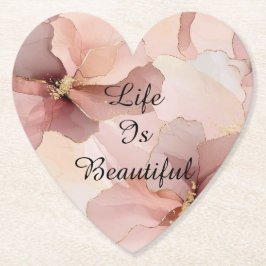 Romantisches Rosa Brautparty Untersetzer