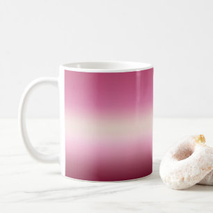 Romantisches Rosa und Hübsches Elfenbein Gradient  Kaffeetasse