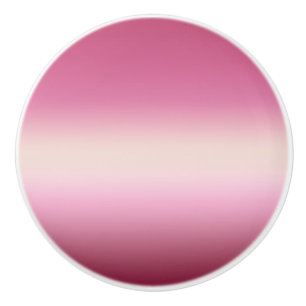 Romantisches Rosa und Hübsches Elfenbein Gradient Keramikknauf