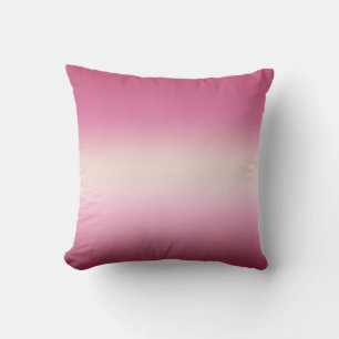 Romantisches Rosa und Hübsches Elfenbein Gradient  Kissen